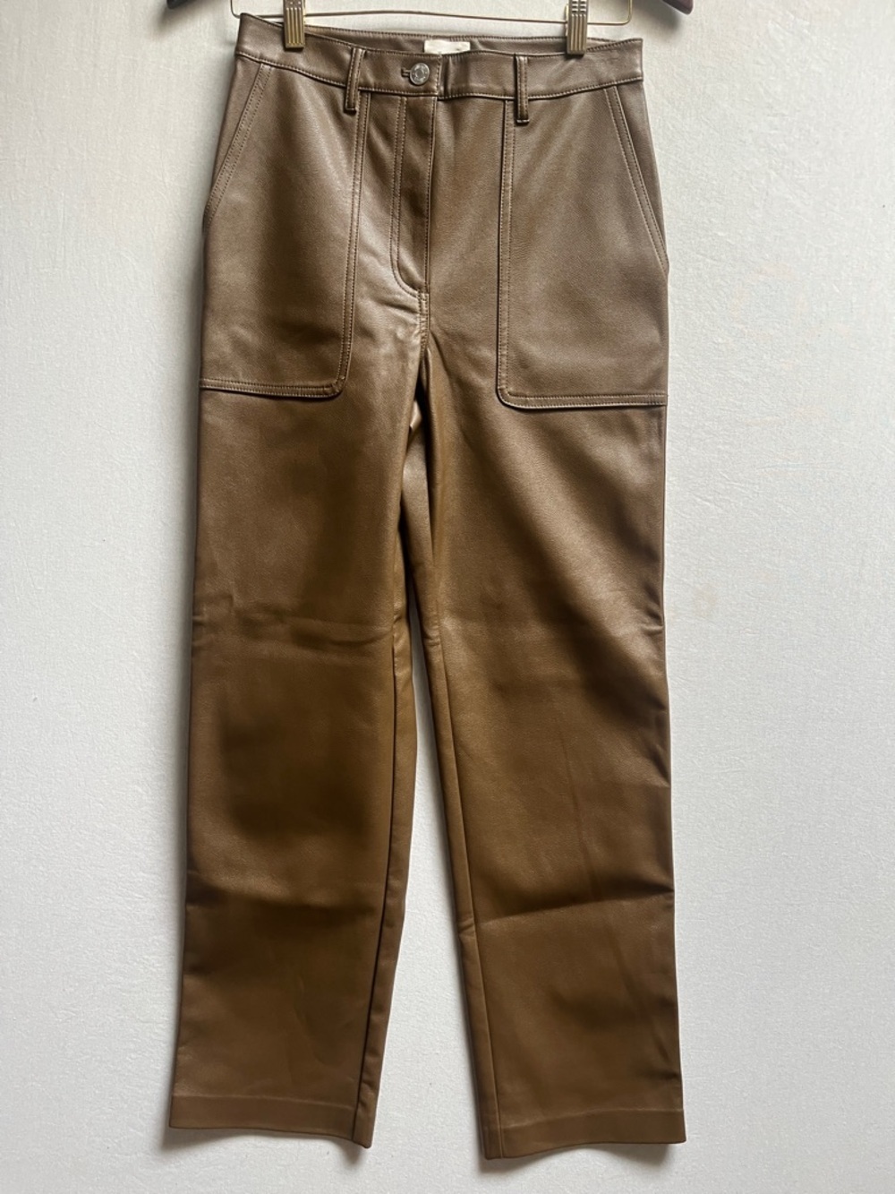 Wilfred Free Vegan Leather High Waisted Pants Size 4